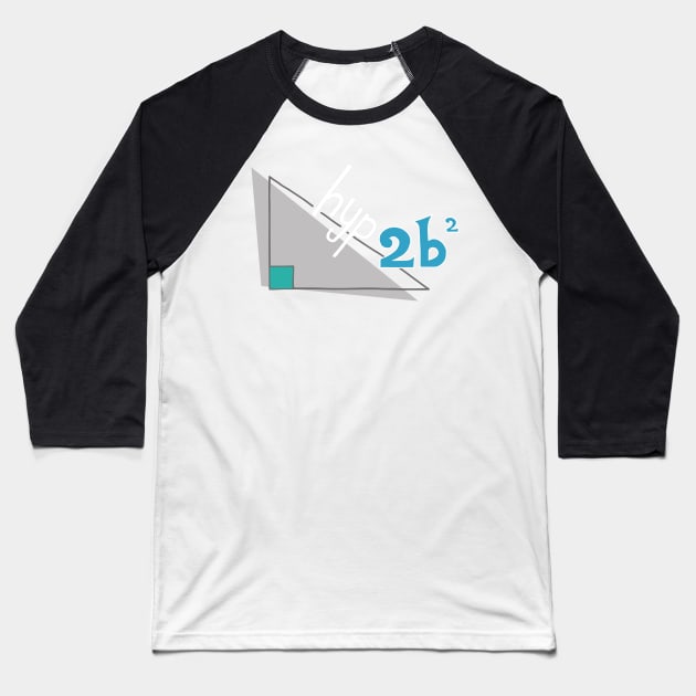 Hyp 2b(squared) - blue Baseball T-Shirt by funmaths